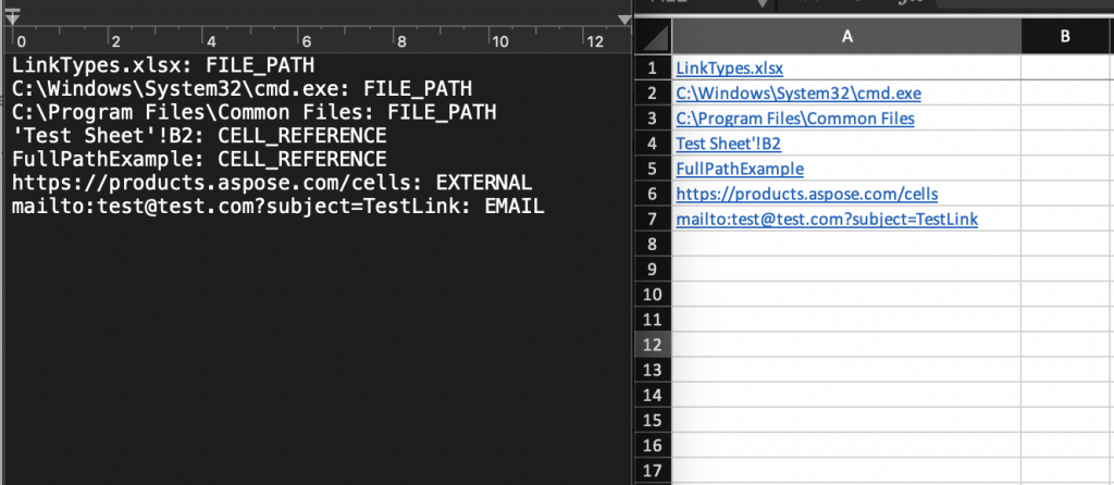 Excel Java组件Aspose.Cells功能亮点:检测超链接类型 Excel Java组件Aspose.Cells功能亮点:检测超链接类型
