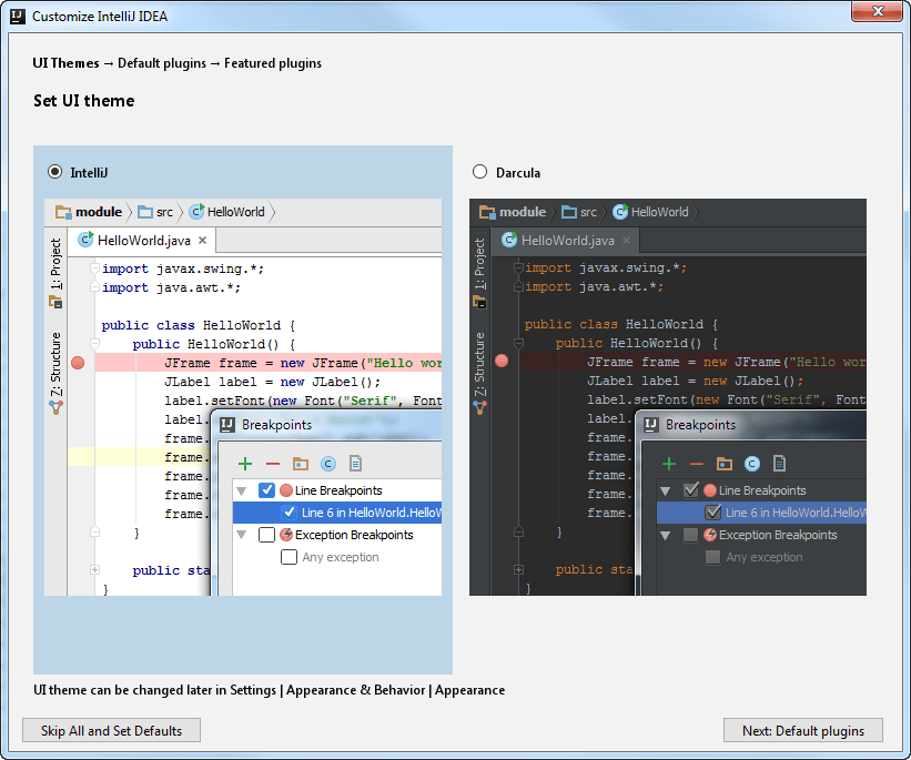 IntelliJ IDEA入门教程:首次运行IntelliJ IDEA IntelliJ IDEA入门教程:首次运行IntelliJ IDEA