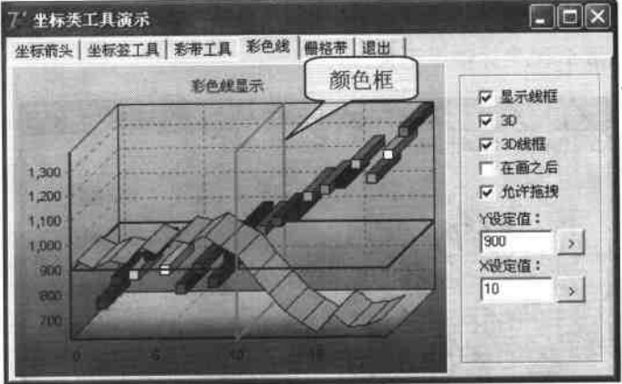 彩色线工具运行效果 彩色线工具运行效果