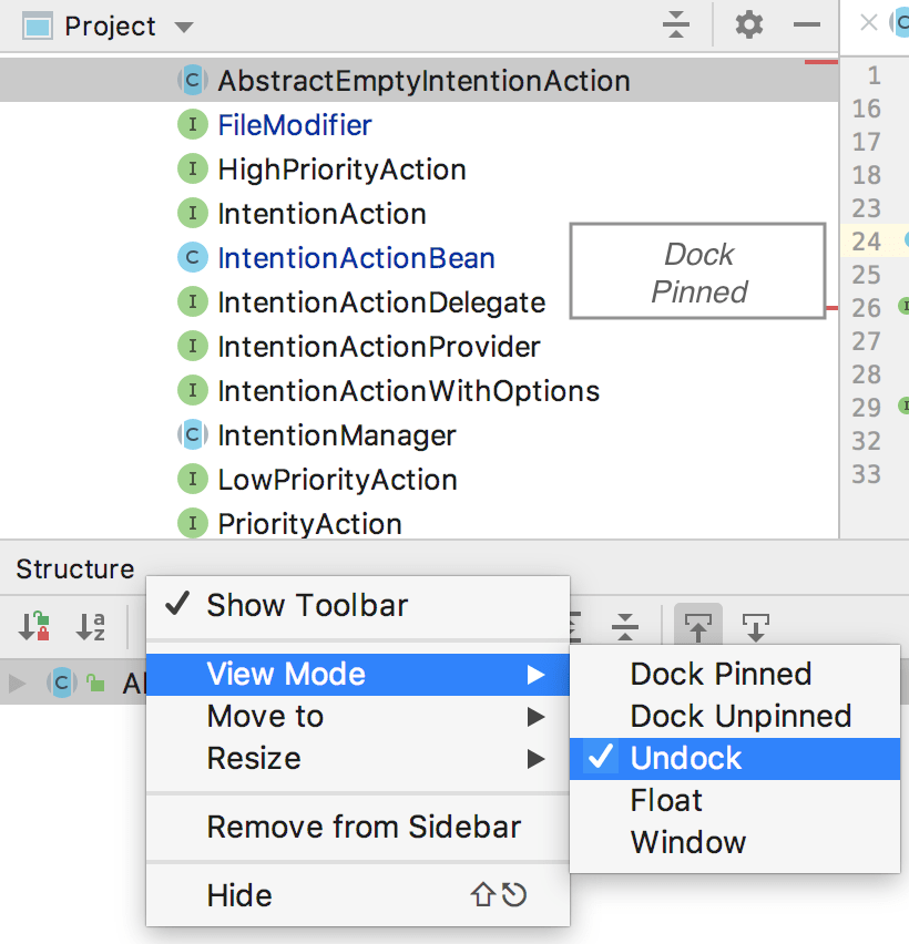 IntelliJ IDEA IDE设置系列教程(九):工具窗口查看模式 IntelliJ IDEA IDE设置系列教程(九):工具窗口查看模式