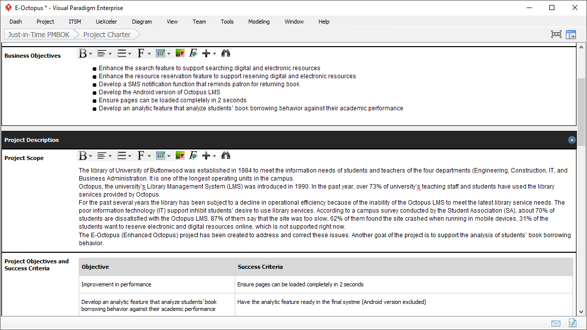 UML工具Visual Paradigm解决方案(八):使用PMBOK工具提高团队效率和生产力 UML工具Visual Paradigm解决方案(八):使用PMBOK工具提高团队效率和生产力