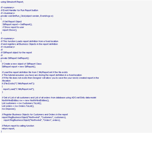 Stimulsoft reporting,Business Objects,智能报表,报表设计器,商业对象,实体模型