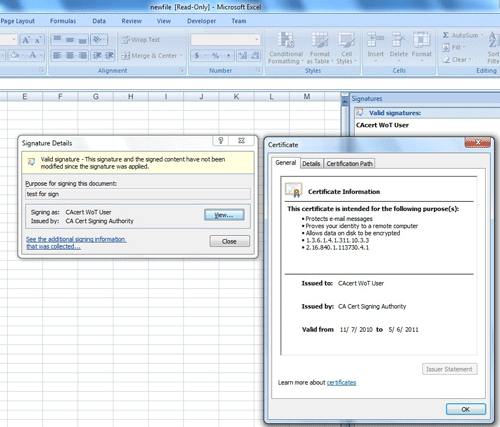 数字签名,验证数字签名,Aspose.Cells,