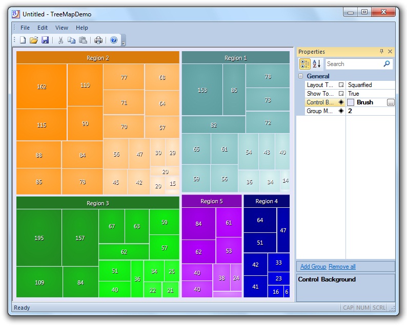 BCGControlBar MFC用户界面控件套包发布v17.1-Visual Studio11风格,图形可视化设计器,Tree Map控件